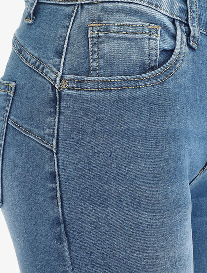 Jean skinny push up taille haute - Bleu clair - 3