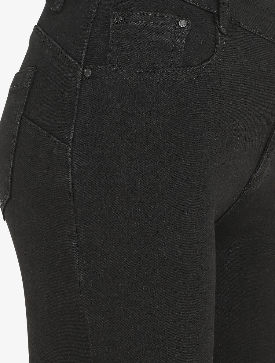 Jean push up légèrement délavé coupe slim - Noir - 3