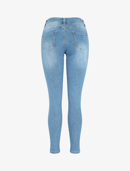 Jean push up coupe slim - Bleu - 2