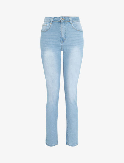 Jean push up grande taille coupe slim - Bleu clair - 1