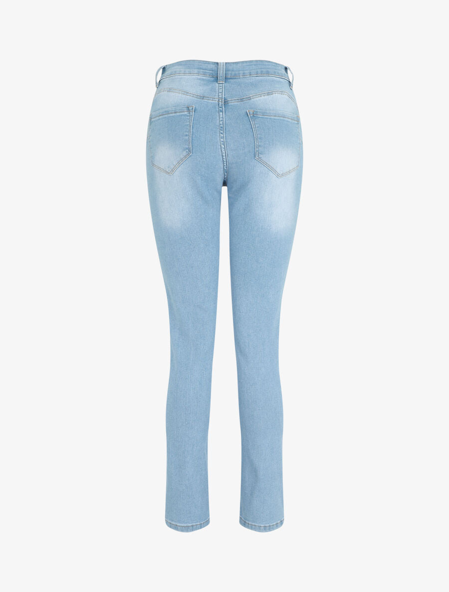 Jean push up grande taille coupe slim - Bleu clair - 2