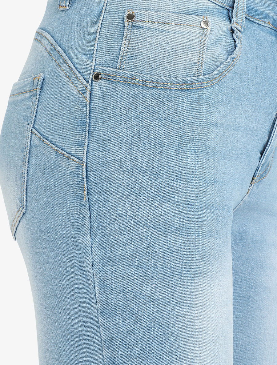 Jean push up grande taille coupe slim - Bleu clair - 3
