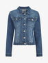 Veste en jean droite - Bleu - 5