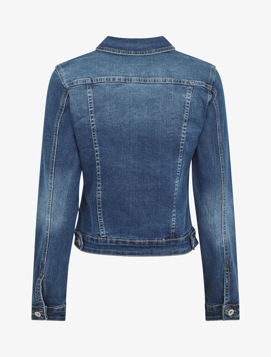 Veste en jean droite - Bleu - 2