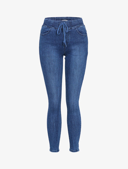 Jogpant basique en jean - Denim foncé - 4