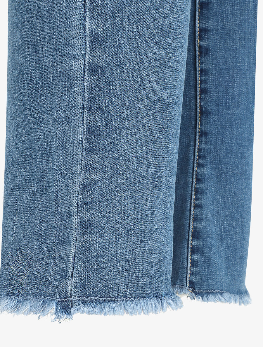 Jean droit taille standard bord franc - Bleu - 3