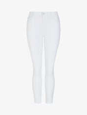 Jean skinny uni taille haute - Blanc - 1