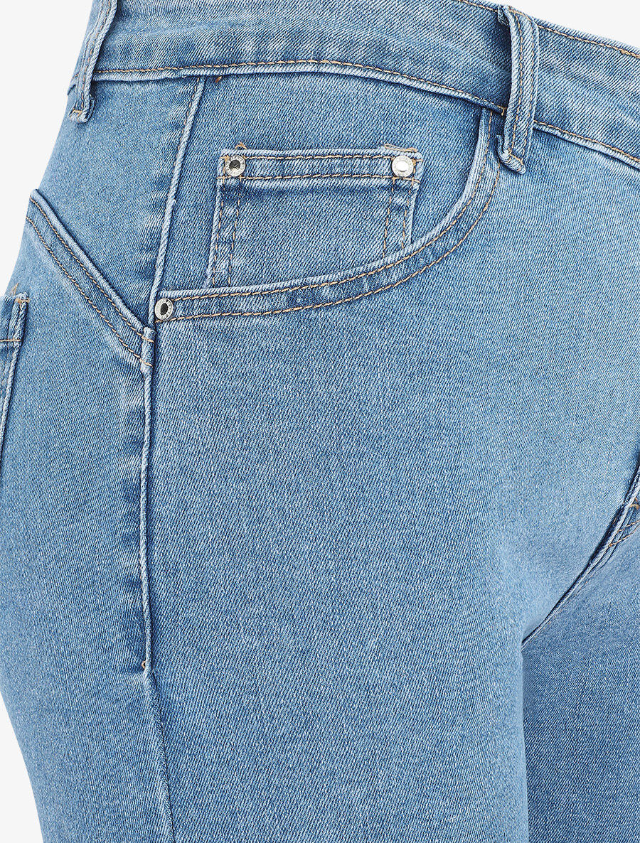 Bermuda push up en jean - Bleu - 3