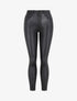 Pantalon en simili coupe skinny - Noir - 1