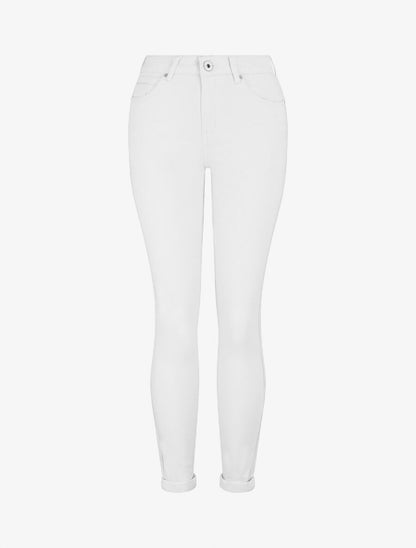Jean uni coupe slim - Blanc - 1