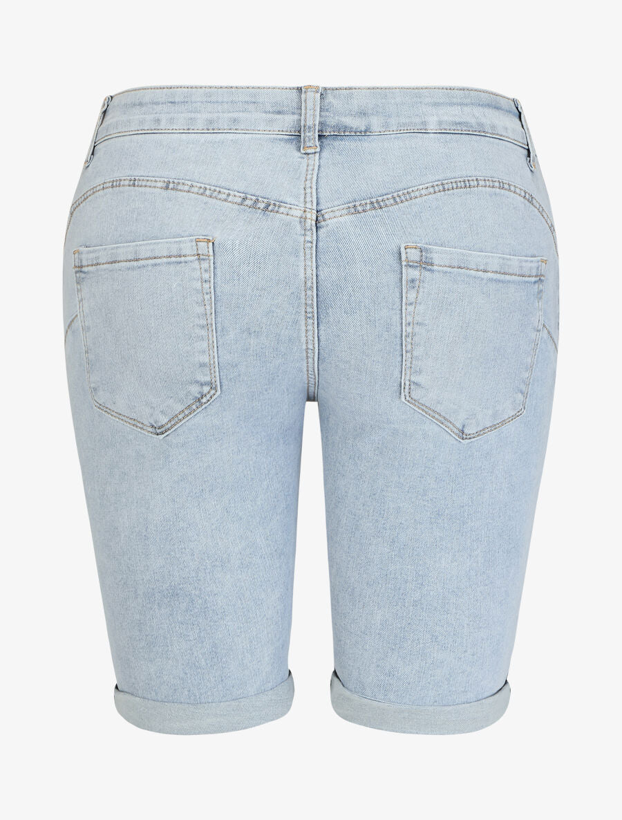 Bermuda push up coupe moulante - Bleu clair - 2