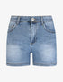 Short en jean push up bords échancrés - Bleu - 4