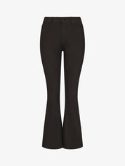 Jean uni taille standard coupe flare - Noir - 1