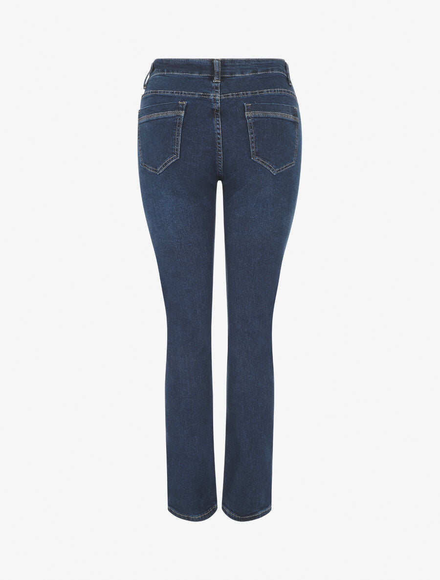 Jean droit grande taille taille standard - Bleu brut - 2