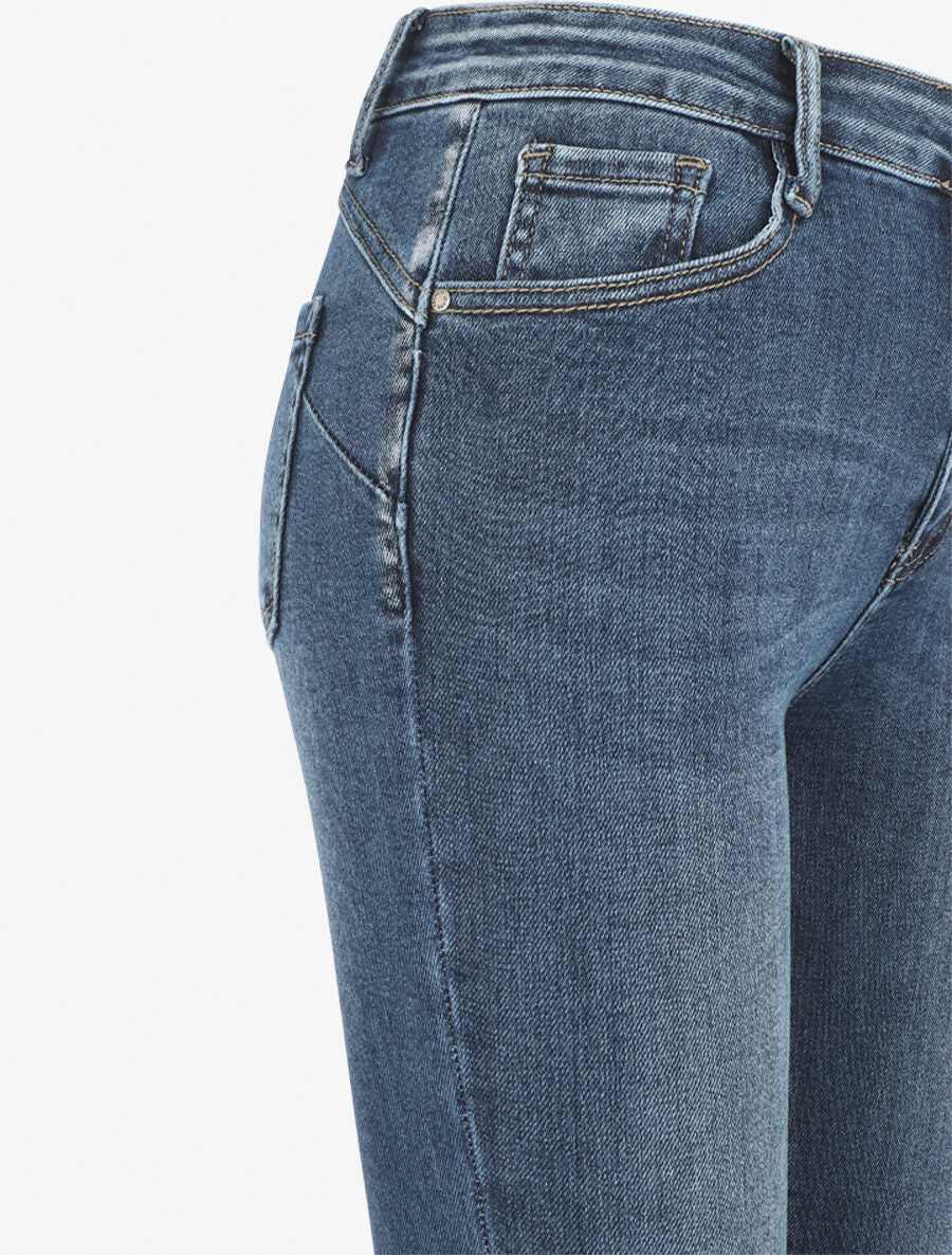 Jean effet push up coupe bootcut - Bleu - 3