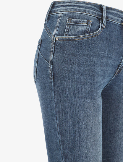 Jean effet push up coupe bootcut - Bleu - 3