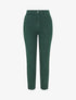 Jean uni taille haute - Vert sapin - 1