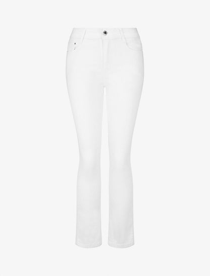 Jean grande taille coupe droite taille standard - Blanc - 1