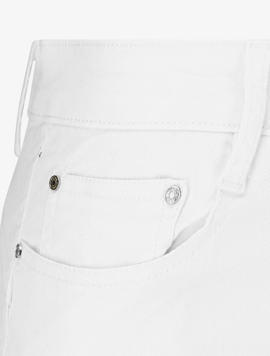 Jean grande taille coupe droite taille standard - Blanc - 3