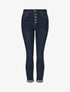 Jean à taille haute coupe droite - Bleu - 1