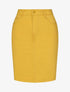 Jupe unie droite classique - Jaune - 4