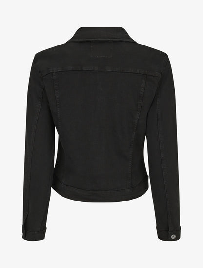 Veste unie coupe droite - Noir - 2