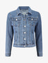 Veste basique en jean - Bleu - 1