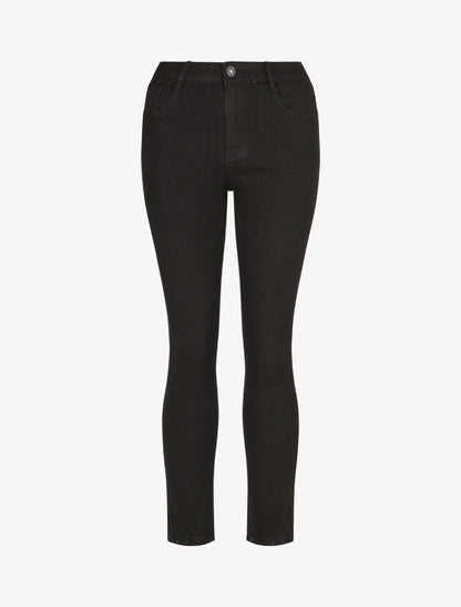 Jean standard à strass coupe skinny - Noir - 4