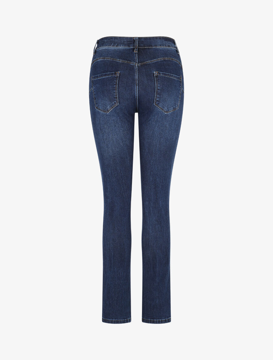 Jean push up classique coupe slim - Bleu brut - 2