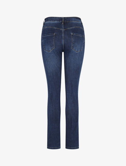 Jean push up classique coupe slim - Bleu brut - 2