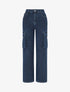 Jean wide leg à poches - Denim - 1