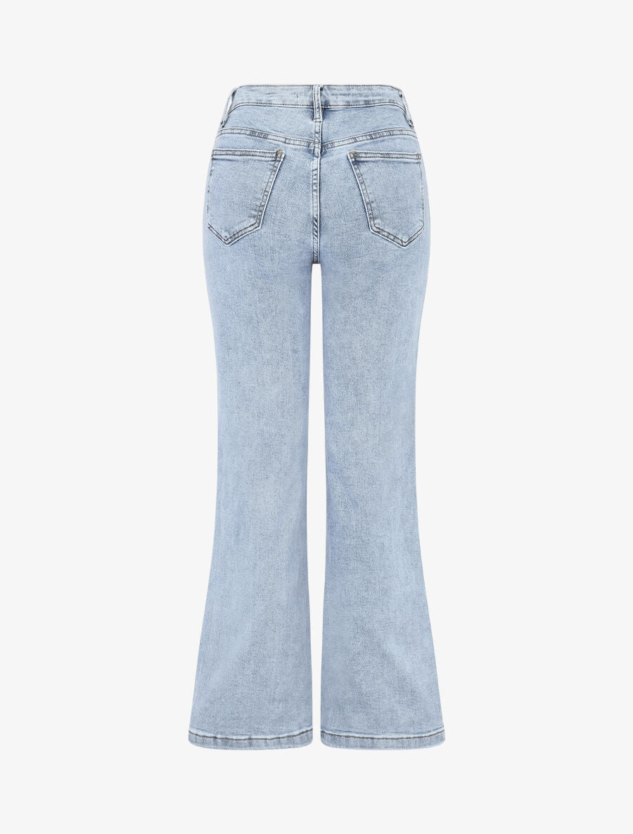 Jean classique coupe flare - Bleu - 2