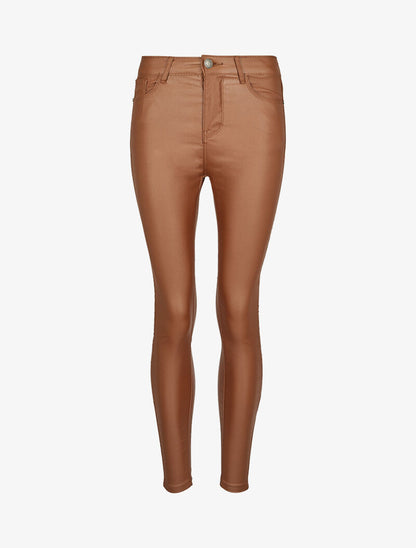 Jean enduit ultra skinny - Camel - 3