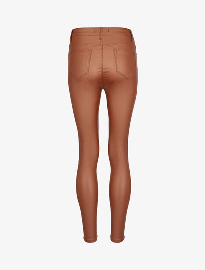 Jean enduit ultra skinny - Camel - 4
