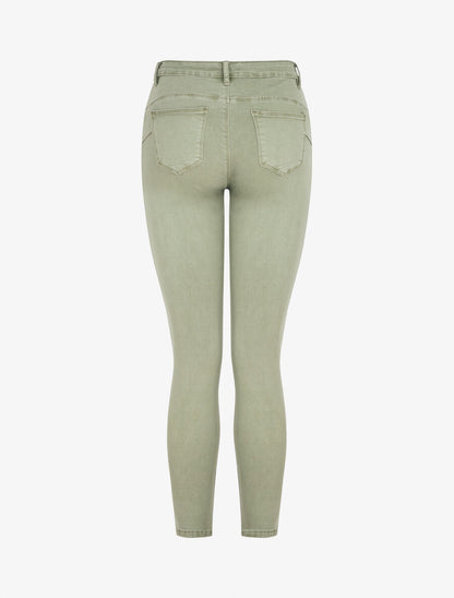 Jean uni standard coupe slim - Kaki clair - 2