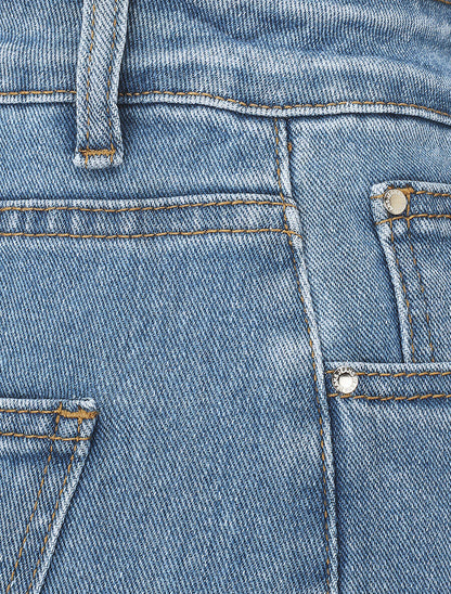 Jean wide leg coupe droite - Bleu - 3