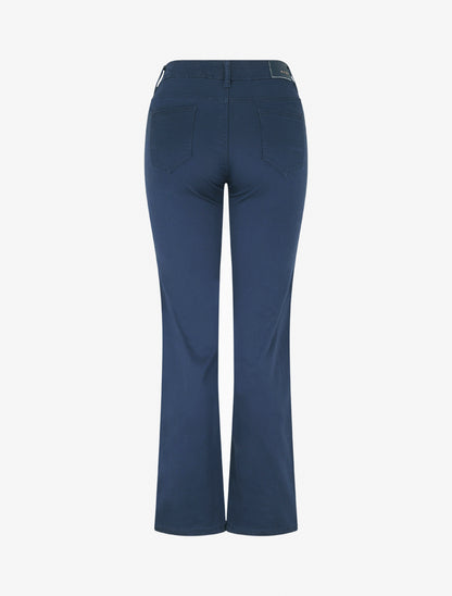 Jean droit basique taille haute - Marine - 2