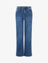 Jean droit push up délavé - Bleu - 1