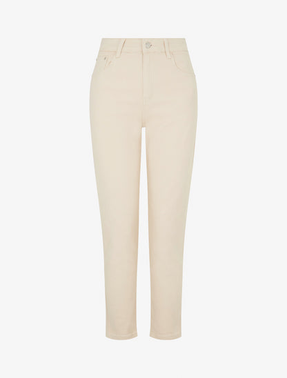 Jean droit uni - Beige - 1