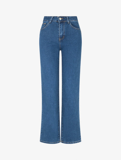 Jean push up coupe droite - Bleu - 1