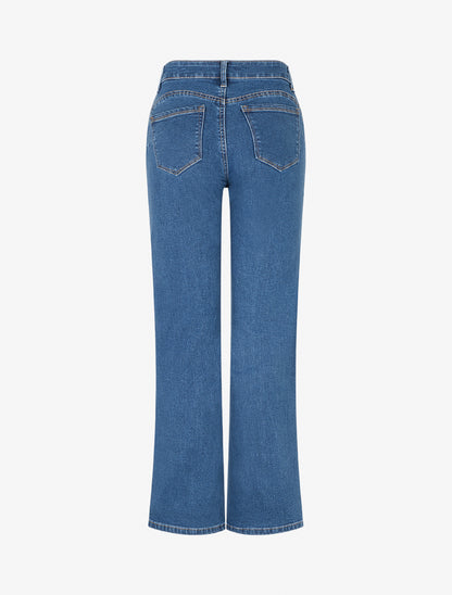 Jean push up coupe droite - Bleu - 2