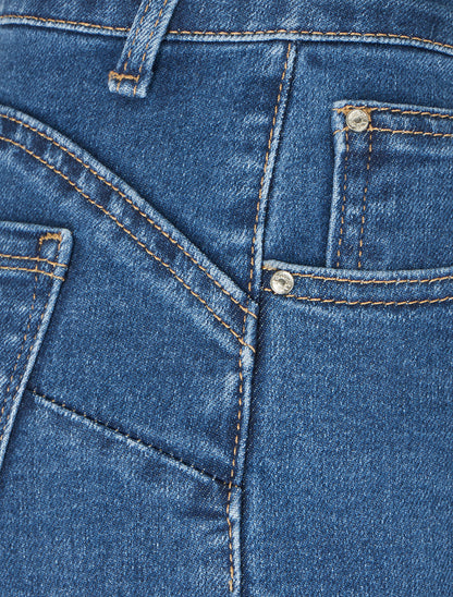 Jean push up coupe droite - Bleu - 3
