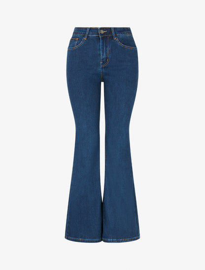 Jean standard coupe flare - Bleu - 1