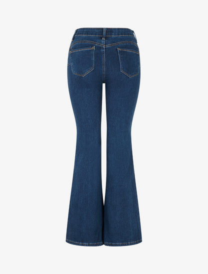 Jean standard coupe flare - Bleu - 2