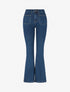 Jean bootcut grande taille à poches plaquées - Bleu brut - 1