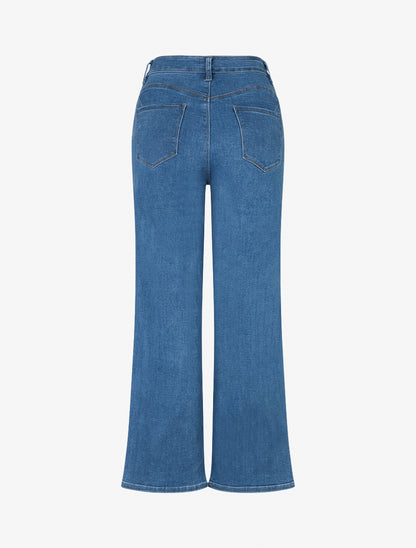 Jean taille standard coupe ample - Bleu - 2