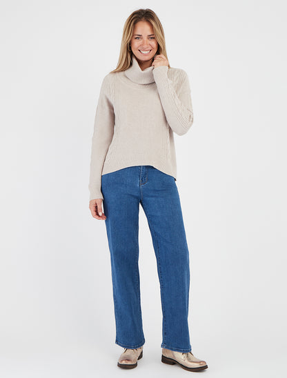 Jean standaardmaat ruime pasvorm - Blauw