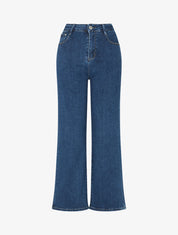 Jean ample à taille standard - Bleu foncé - 1