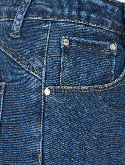 Jean ample à taille standard - Bleu foncé - 3