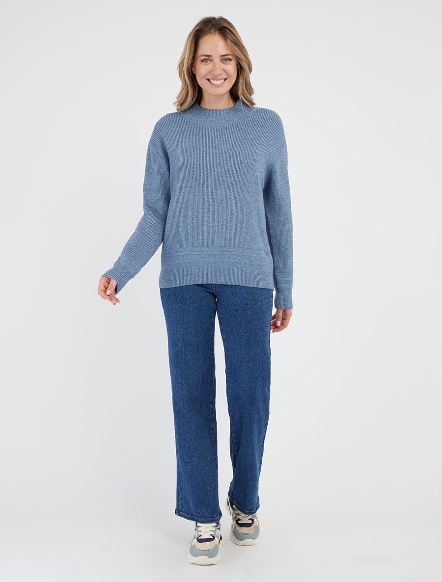 Jean met standaard taillewijdte - Blauwe denim
